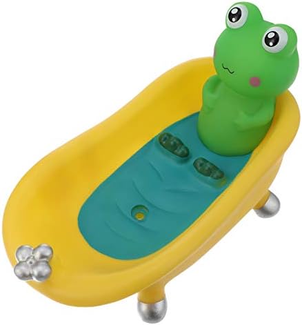 Cabilock Frog u kadi za sapun za smeće smiješno posuđe držač spužva za odvod sapuna za odvod sapuna za kuhinju kupatilo pribor zelena žuta