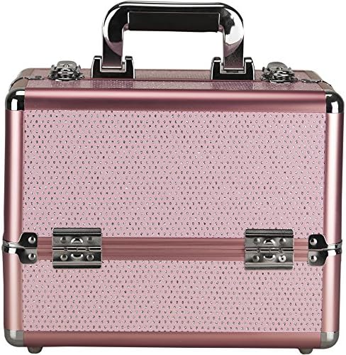 Sunrise DC4211KLPK Pink Krystal 2 – Tiers harmonika tacne Makeup Cosmetic Craft Storage Organizator Case-C4211