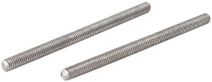 X-dree m3 x 45mm 0,5 mm visina 304 Šipke sa navojnim šipkama od nehrđajućeg čelika (m3 x 45 mm Tornillo