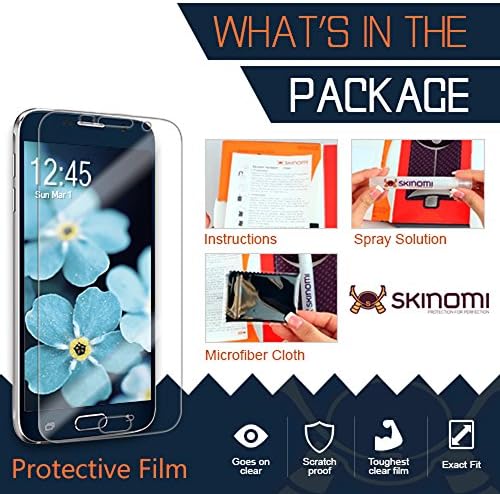 Skinomi zaštitnik ekrana kompatibilan sa Huawei Honor 8 Clear TechSkin TPU HD filmom protiv mjehurića