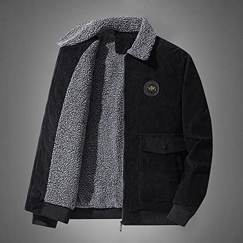Vodootporne jakne za muškarce padaju i zimsku casual modni čvrsti bolni jakni za jaknu Corduroy vrhovi jakne