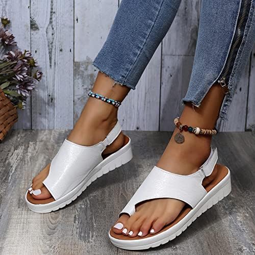 Ženske sandale Ljetne casual prozračne dame sandale trendi solidne boje kopče nožni sandal
