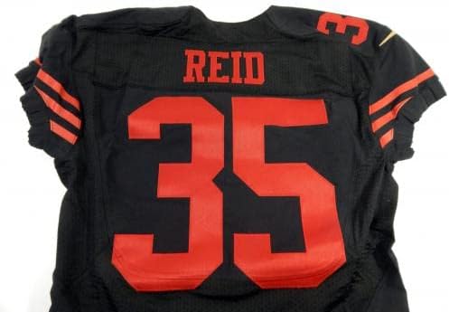 2015 San Francisco 49ers Eric Reid # 35 Igra izdana Black Jersey Color Rush 42 6 - Neidređena NFL igra Rabljeni dresovi