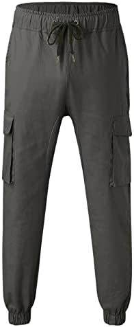Teretne hlače za muškarce, muške kombinezone za crtanje multi džepne casual pantalone planinarske hlače pamučne pantalone