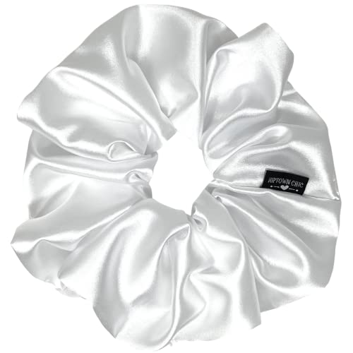 Jumbo XL Luxury Silk Charmeuse Scrunchies za žene djevojke, prevencija Kovrčanja, držač za kosu za spavanje Scrunchy, velike elastične kravate za punđu od repa, vezice za kosu za sprječavanje lomljenja