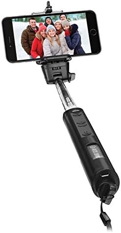 Smart Gear 40-inčni Bluetooth Selfie Stick - ugrađen u bežično zatvaranje zatvarača sa kontrolom zumiranja - ponoćna crna