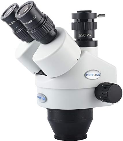 Koppace 3,5x-45x trinokularni stereo mikroskopski objektiv, trinokularni industrijski mikroskop, 1/2 CTV adapter mikroskop kamere