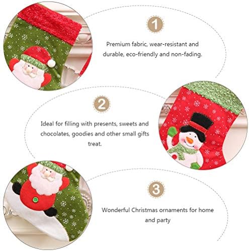 KESYOOOO 2pcs Čajndice za pohranu slatkiša predstavljaju torbe božićne stablo viseći ukrase za Xmas dekor