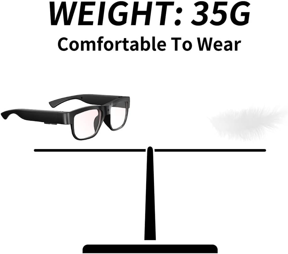 Uigsas naočale kamere 1080p HD vanjska sportska kamera Video naočale Nosivi prenosivi naočale za penjanje