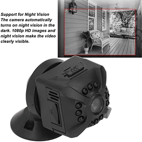 Qiilu Sigurnosna kamera, X5 Mini WiFi sigurnosna kamera 1080p HD Night Real Time Video daljinski upravljač Nadzor nadređenjem kamere Detekcija pokreta