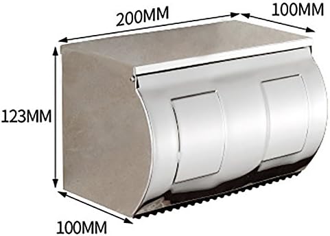 Držač za toalet, tkivo od nehrđajućeg čelika kutija toaletni papir zatvoren, vodootporni toaletni papir Box-C