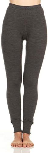 Minus33 Franconia Ženske bazne hlače za vele za vele težine - Merino vuna - Termalna dna - bez