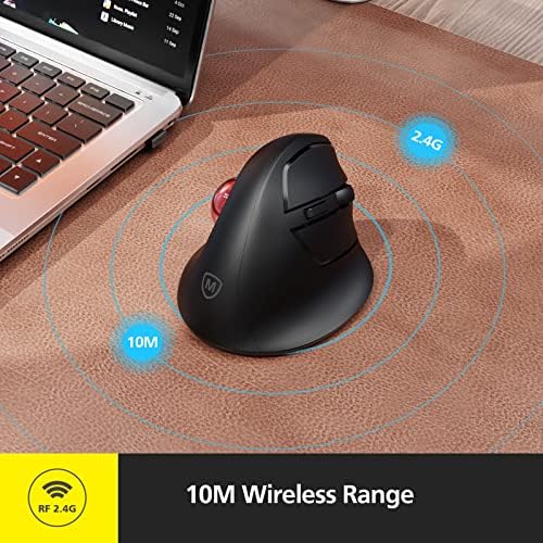 MicroPack Wireless trackball Mouse, 2023 Novi ergonomski miš za nadogradnju sa bežičnim vertikalnim