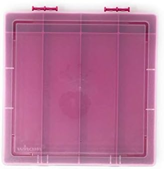 9 Square Fuchsia Plastic Hobiji & zanati Organizator Storage Case sa 8 razdjelnika za kvotu i krajeve