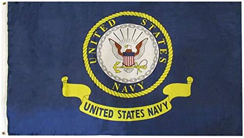 AES američka veleprodaja superstore 3x5 USN Sjedinjene Američke Države Mornarsko grb 3'x5 'Premium 75D poliesterska zastava