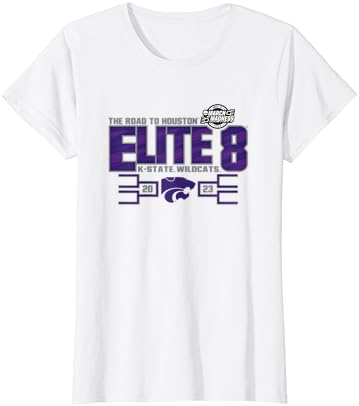 Kansas State Wildcats Elite 8 2023 Košarkaška bijela majica