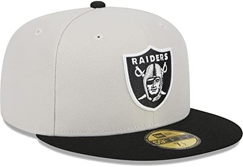 NOVO ERA MUŠKI KHAKI / Black Las Vegas Raiders Super Bowl Champions Patch 59Fifty ugrađeni šešir