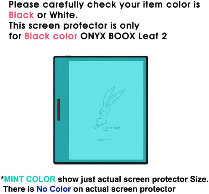 Healing štit zaštitnik ekrana za ONYX BOOX Leaf 2 Crna, lagana Anti Glare papir tekstura osjećaj mat Film