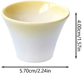 Hemoton stalak za štafelaj 4 kom keramički držači za jaja čašice za potporu jaja šolje za poširana