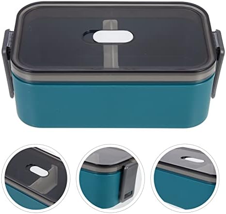 UPKOCH Kids Bento Box Plastic Bento Box Student Plastic food Container lunch container Microwave Lunch containers for Home School outdoor Style 2 Sandwich Containers