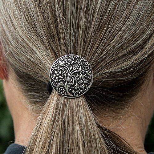 Držač za rep, dodatak za kosu, ženska kravata za kosu, divlje cvijeće, ručno izrađen u SAD-u Oberon Design