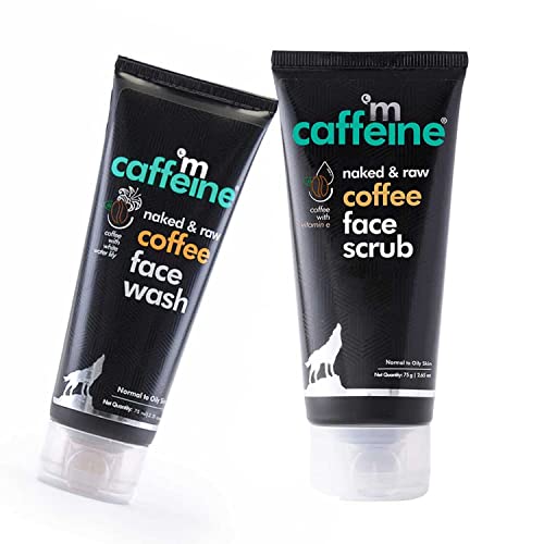 MCaffeine Espresso kombinacija lica sa kafom za umivanje lica i piling lica, sprečava i smanjuje akne na licu, za piling i poliranje kože, bez SLS i parabena za muškarce i žene
