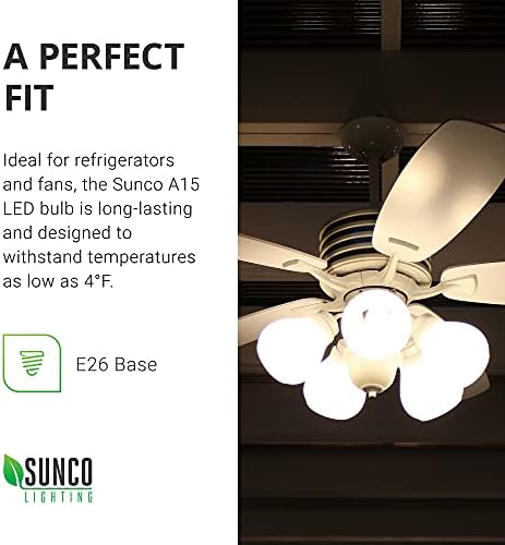 Sunco A15 LED sijalica sa mogućnošću zatamnjivanja sijalice u frižideru, 8W ekvivalentno 60W