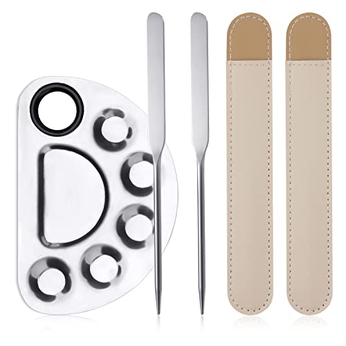 2 Set alata za špatulu za šminkanje, Čvrst i izdržljiv mikser za kozmetiku sa lopaticom od nerđajućeg čelika