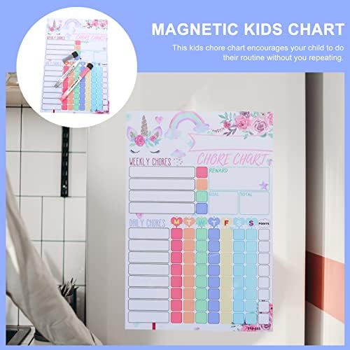 Nuobesty Whibeboard Magnets Kids Frižider Magnetc Chirt Chart Chart Chart List CHORE CHARBOOD CHARTE CACT