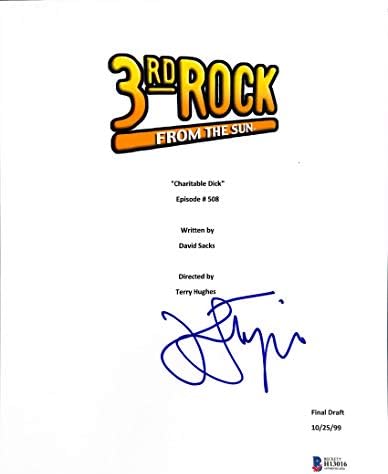 John Lithgow Autentičan potpisan 3. rock sa poklopca Sun TV skripta BAS H13016