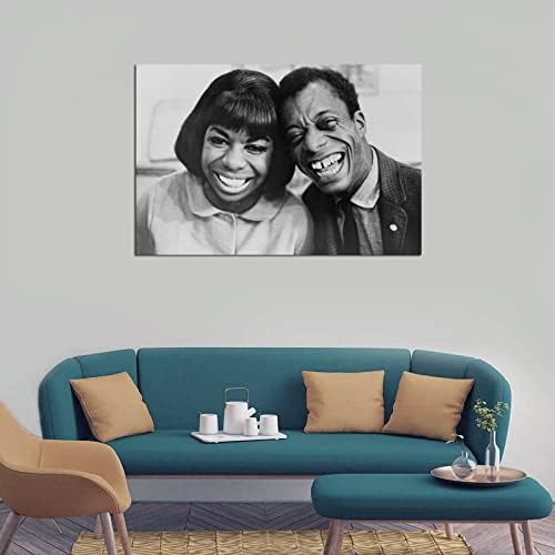 BAD James Baldwin i Nina Simone platneni umjetnički Poster i zidna umjetnička slika Print moderni