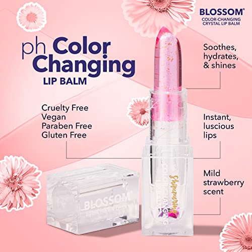 Blossom hidratantna promjena boje svjetlucavi balzam za usne Sparkle Lip Stain Tint, infuziran pravim cvijećem,