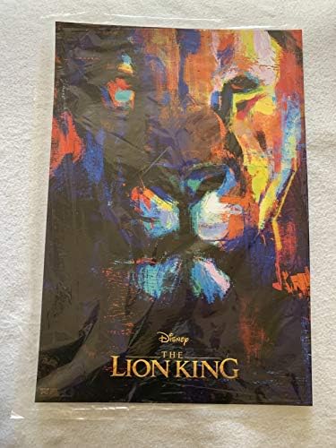 Disney's Lion King 13 X19 originalni promo filmski poster Specijalna verzija 2019 Beyonce Donald