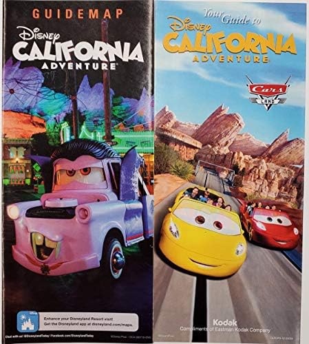 Disneyland Park Set od 8 turističkih vodiča sa Kalifornijskim avanturističkim automobilima slijeće iznad