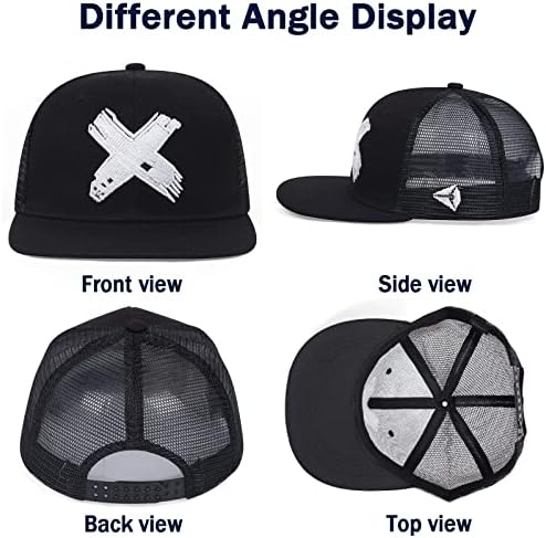 Snapback kape za muškarce podesive veličine bejzbol kapa klasična mreža za kamionsku kapu s ravnom računom