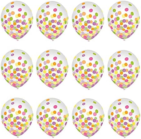 Baloni za Latex Confetti - Vesti ukrasi balona sa neont dot Confetti, 12 veličine