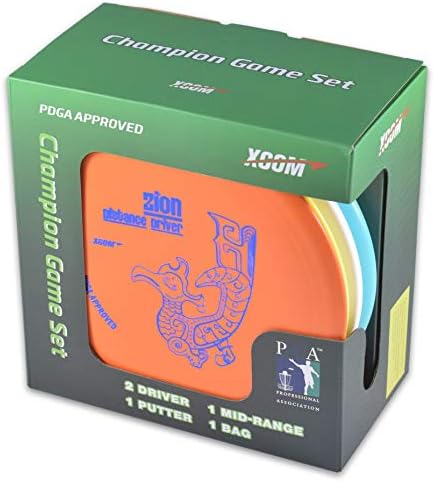 X-COM Disc Golf početnik Starter set sa 4 diska i jednostavan za nošenje torbi