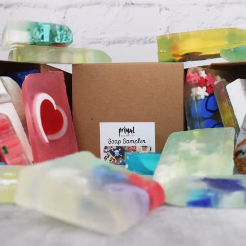 Primal Elements, soap Box Sampler-Mystery Box raznih Unisex sapuna-jedinstveni dizajn, bogato pjenjenje,