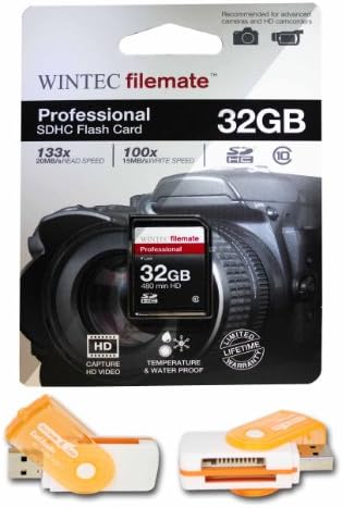 32GB klase 10 SDHC velike brzine memorijska kartica za PENTAX OPTIO kamera X 90 X70 X70 Z10 X90. Savršeno za brzo kontinuirano snimanje i snimanje u HD-u. Dolazi sa Hot Deals 4 manje sve u jednom čitač okretnih USB kartica i.