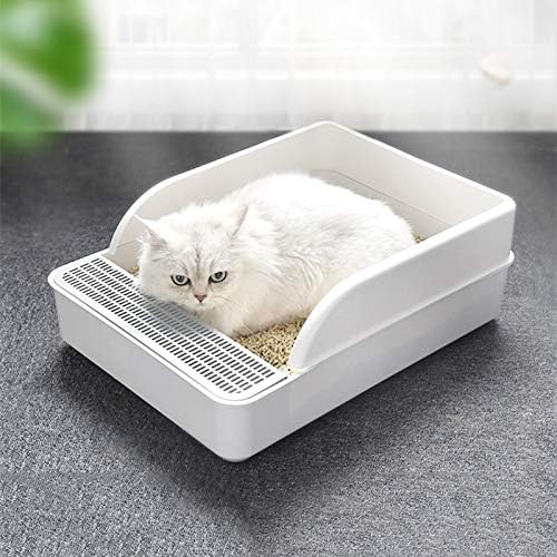DHDM kutija za otpatke za mačke sa Scoop toaletom za kućne ljubimce protiv prskanja Kitten Bedpan za čišćenje šteneta plastična kutija za pijesak mali trener za peske za kućne ljubimce
