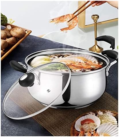 Wok Pan Pan ogledalo polirana posuda za sos od nerđajućeg čelika bez nikla sa poklopcem - Mini lonac za kuvanje-lonac za sos Handy Pot-mali lonac za kuvanje