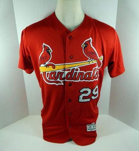 2017. St. Louis Cardinals Zach Duke # 29 Potpisana Crvena dresova Praksa za bacanje 336 - Igra Polovni MLB dresovi