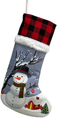 Vakre božićne čarape Božićne ukrase pribor za božićne čarape Božićni privjesak stara muškarac Stage Ispis Božićne čarape Velike tiskane čarape - Stari čovjek