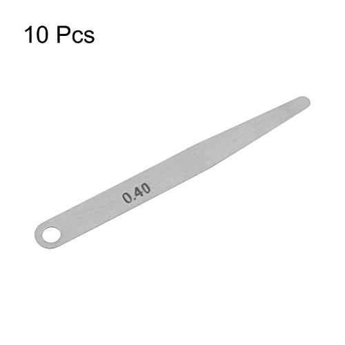 Harfington 10pcs Proferiraj 0,4 mm Mjerač debljine 65mn čelični metrički mjerni alat, jednokraće