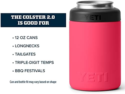 YETI Rambler 12 oz. Colster can izolator za limenke standardne veličine, Bimini Pink