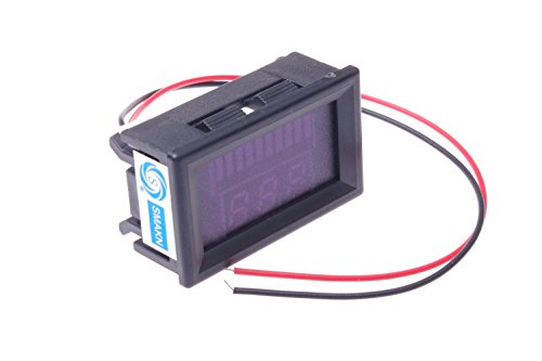 SMAKN Dual Display 36v kiselina olovne baterije Indikator kapacitet baterije LED Tester