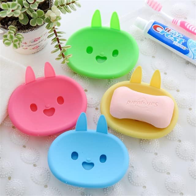 Crtani Cute Cute Rabbit Dvostruko odvodni sapuni Skladište Creative Colorful Cute Smile SOAP Organizatori kupaonice