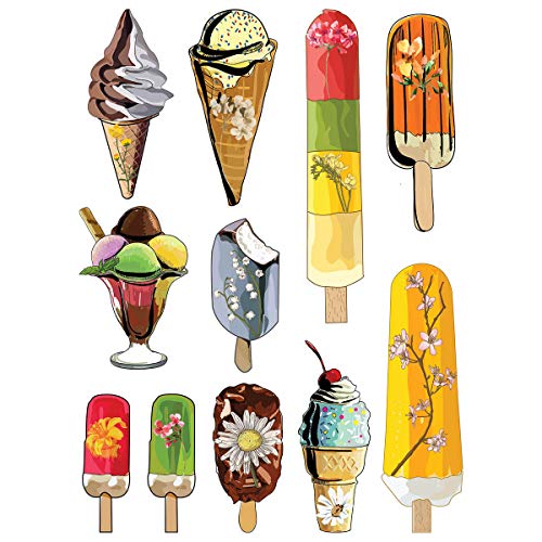 Supperb® Privremene tetovaže - Vodeni konus za sladoled Konus popsicles Ice Pops Desert Fond Kids Tettoo