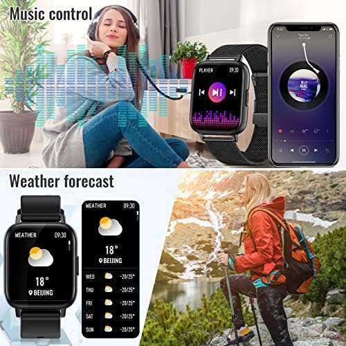 Pametni satovi za žene muškarci, fitness tracker vodootporan SmartWatch za Android iOS telefon s tekstom i poziva Bluetooth sportski sat srca krvni pritisak monitor za spavanje pedometar