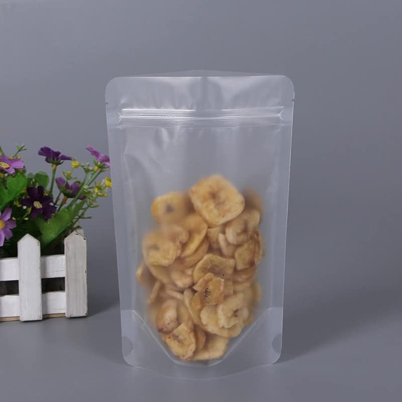 Šik & amp; TNK 10kom Stand Up matirana plastična torba sa patentnim zatvaračem prozirna Samozaptivna Poli ambalaža za hranu sa zatvaračem
